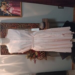 Calvin Klein Pink/White Summer Dress, NWT